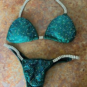 NPC BIKINI Mermaid Green Custom Suit